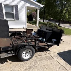 Barbecue Grill And Trailer