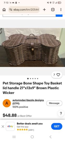 Pet storage basket