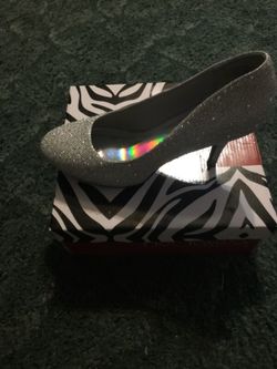 Silver Pumps w/ Gemstones