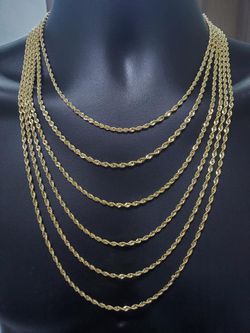 3MM 10K Rope Chain Laser Cut RCL-004