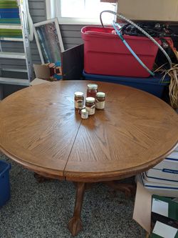 Solid wood table
