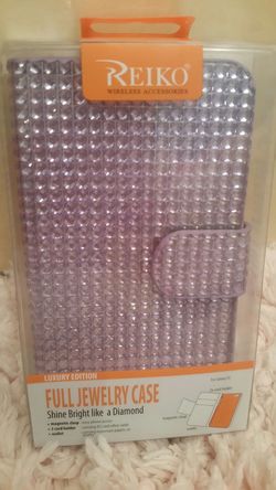 Purple bling galaxy case