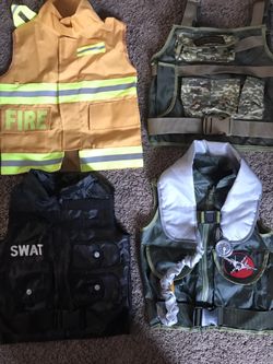 Boys play costume vest