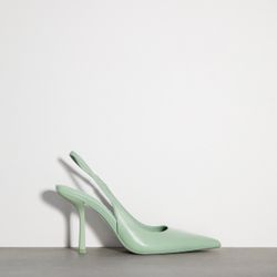 Zara Leather Slingback Heels