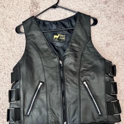 Motorcycle Leather Vest