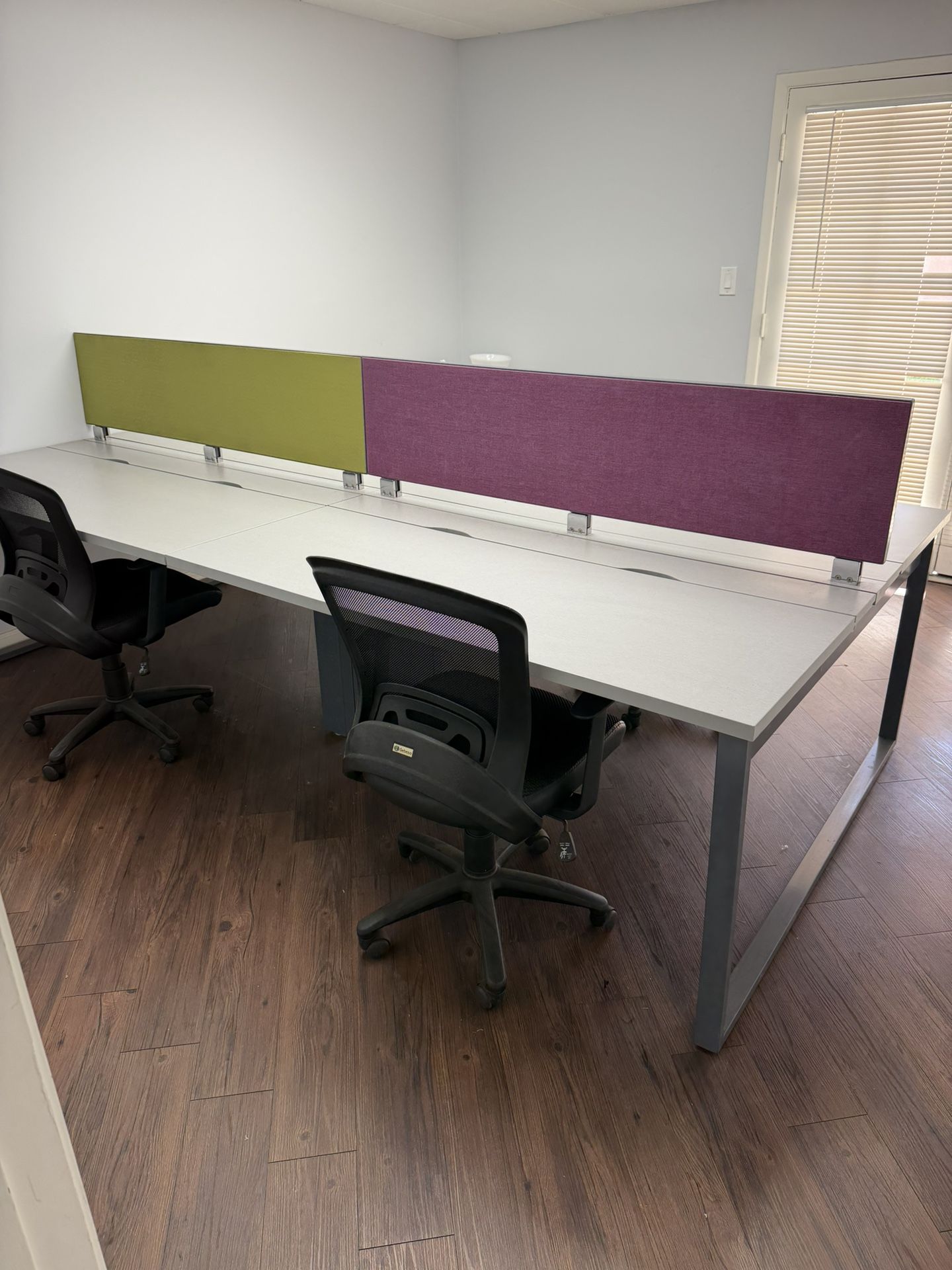 Office Cubicle 4 Stations/desks With Chairs