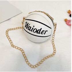 Basketball handbag one shoulder small bag new messenger shaped mini bag