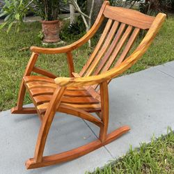 Rocking Chair Hand Made Solid Wood 