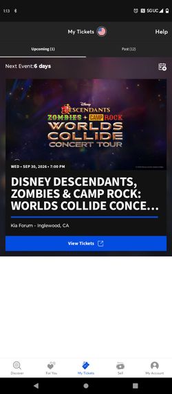Disney descendants/zombies camp rock tour worlds collide
