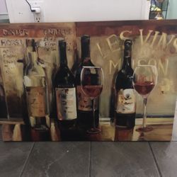 Wine Canvas Painting