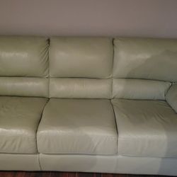 Like New Leather Sofa And Recliner 
