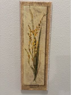 Rare wall art Freesia Panel by Cheri Blum 1999 - limited edition