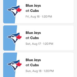  Cubs Vs Blue Jays - August 17-18
