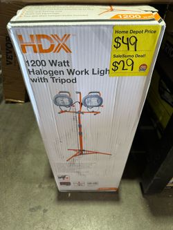 SaleSumo HDX 1200 Watt Halogen Work Light with Tripod 