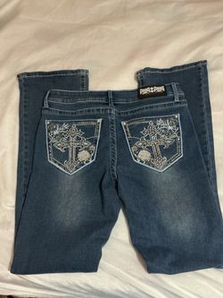 Y2K Cross Pocket Bootcut Jeans