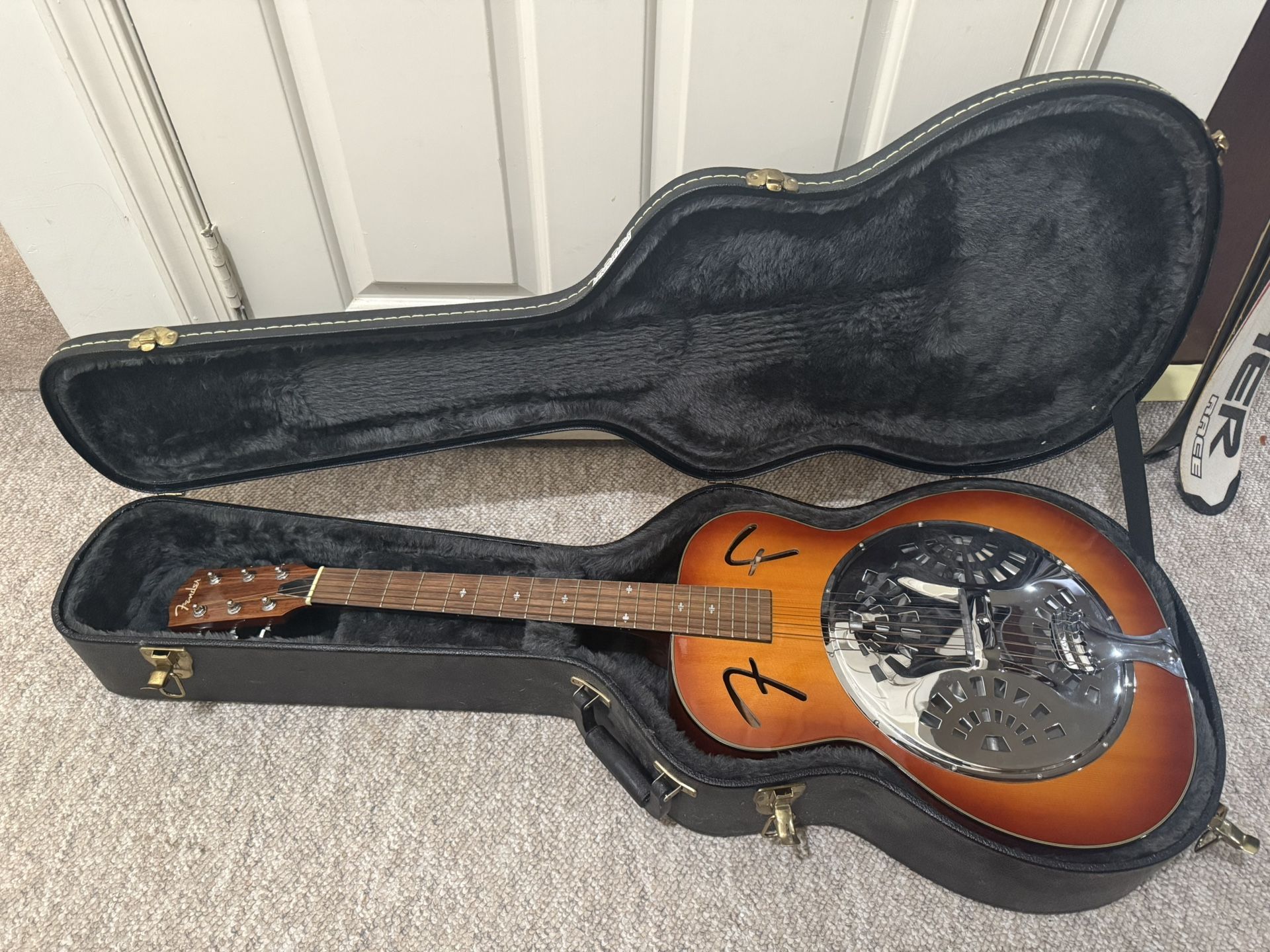 Fender FR-50 Resonator Guitar MIK Sunburst w/Hard case SELL/TRADE