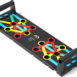 Multi-Functional Push-Up Plate. Portable and Foldable Push-up Board with Handle