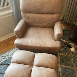 Reclining Chair With Footstool 