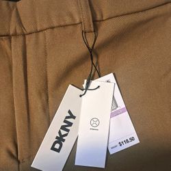 NWT DKNY MEN'S SLIM FIT STRETCH CARGO PANTS SANDY TAN 32X32 MSRP $118.50