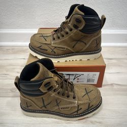 Brunt Marin Welted Boot Soft Toe 6" Workwear Men's Size 11 Water Oil Slip Resist