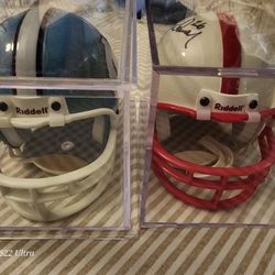 2 Mini Signed Helmets .... $235 