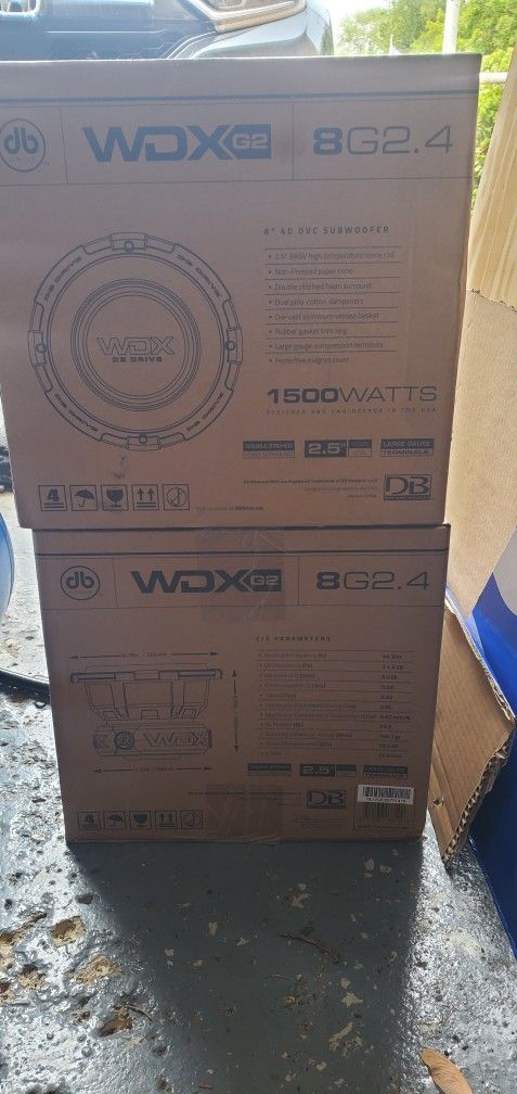 2 DB DRIVE G2 8" SUBS DUAL 4OHM