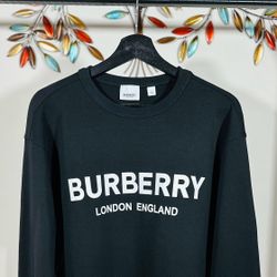 BURBERRY SWEATER LOGO PRINT TO THE CHEST FW23, 100% SATISFACTION GUARANTEED!!!