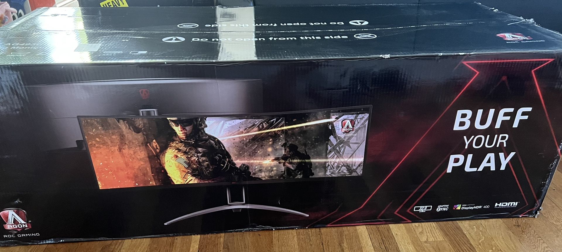 AOC AGON Curved Gaming Monitor 49" (AG493UCX), Dual QHD 5120x1440 @ 120Hz, VA