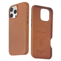 Lonli Edition Leather Case for iPhone 16 Pro Max Saddle Brown