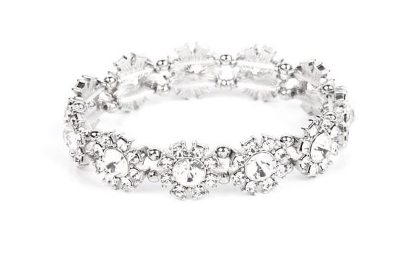 Diamond Clear Stretch Bracelet. Dyanamite