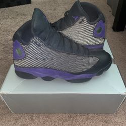 Jordan 13 Court Purple (Mid Condition/ With box)