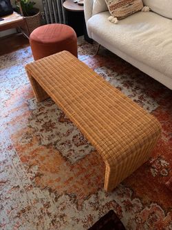 Rattan coffee table