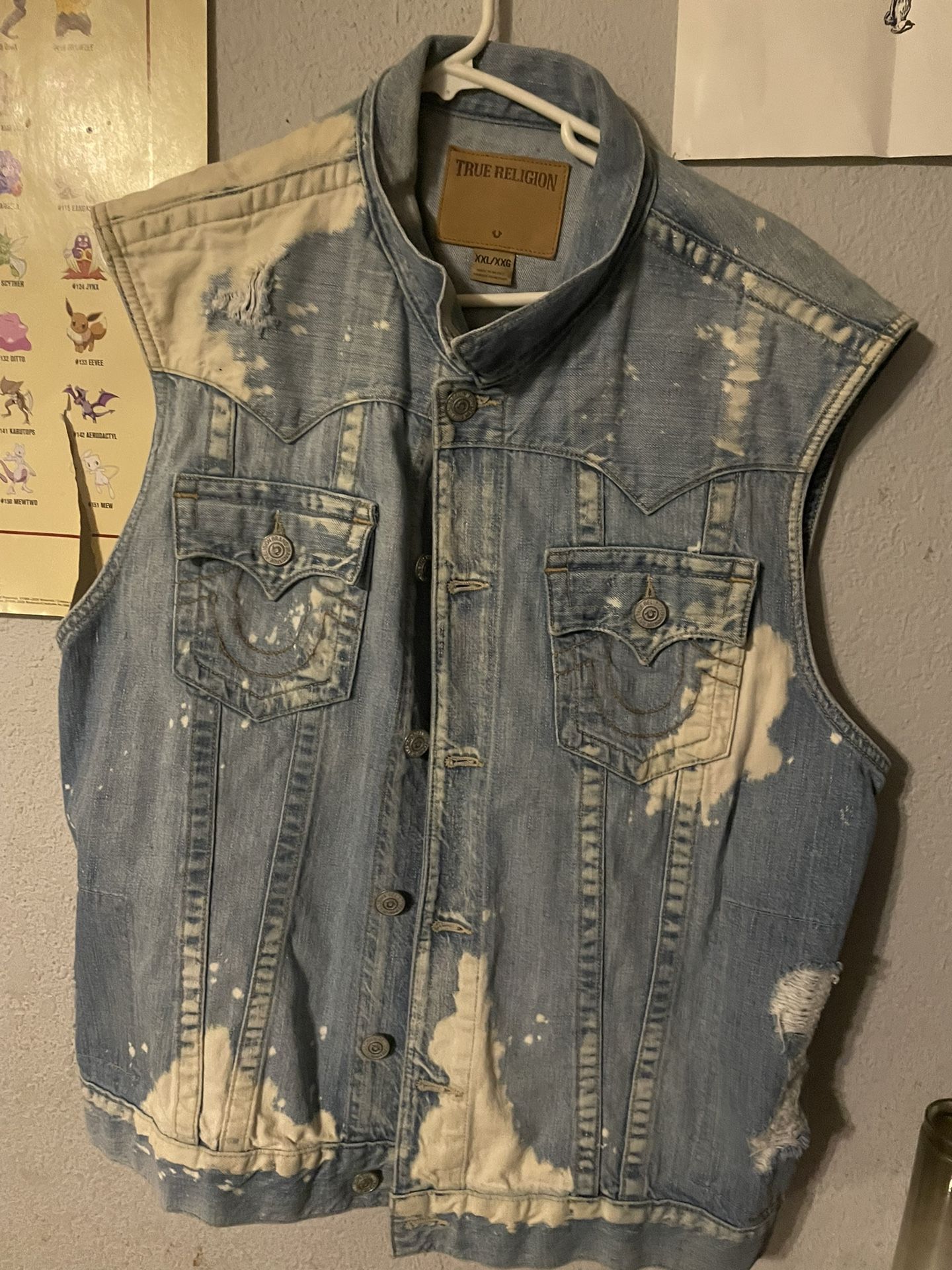 True Religion Jean Jacket Vest