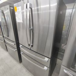 $2150(MSRP$4599) GE Profile French 4 Door Refrigerator With Autofill Pitcher and Soft Close Drawers 
