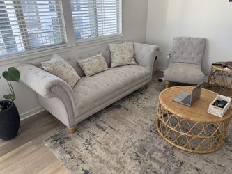 Chesterfield Sofa And 2 Chairs