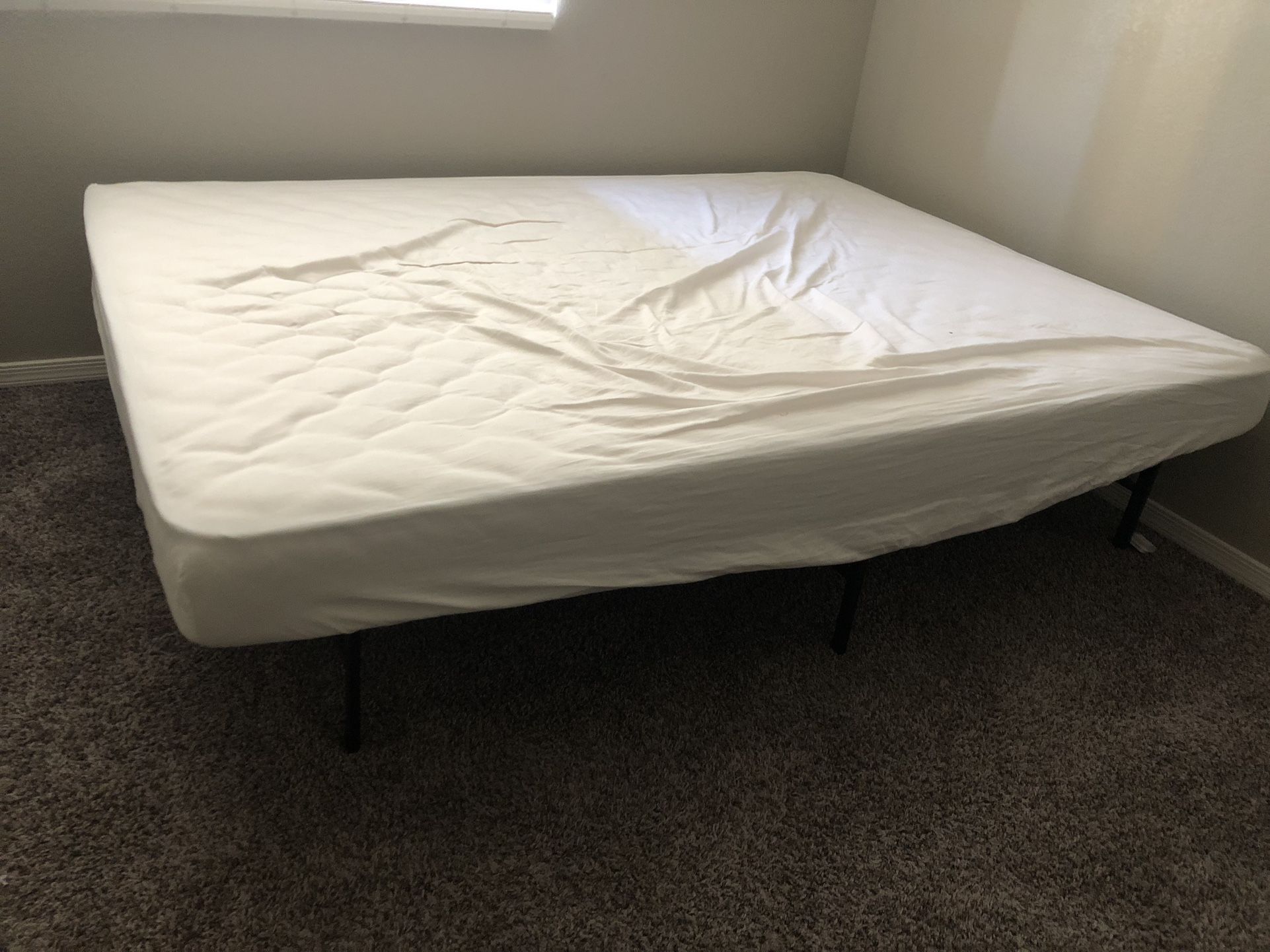 Queen Mattress And Foldable Frame