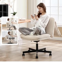 New Criss Cross Chair,Armless Cross Legged Chair with Wheels