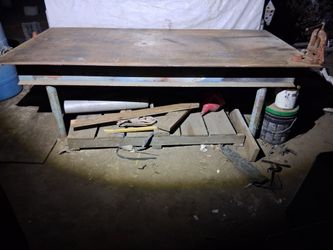 Large heavy duty welding table