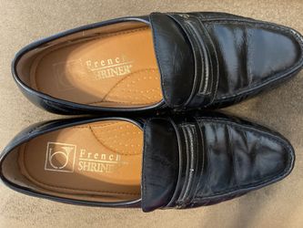 French Shriner 9 1 /2  Men's Black Shoes