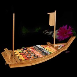 28" Sushi Boat Serving Tray, Sushi Plate for Restaurant or Home, Large Sushi Boat Tray for Restaurant Use