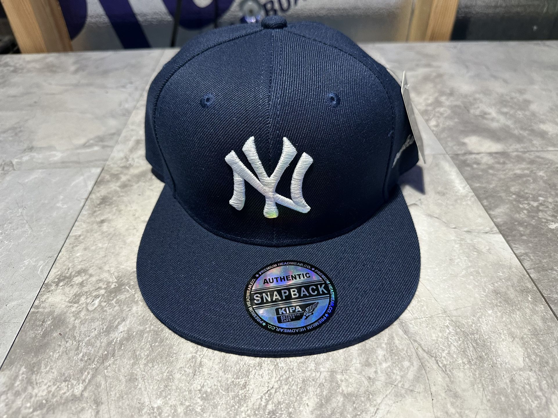 NWT Kipa Premium New York Yankees Blue/ White NY Hat Cap Lid