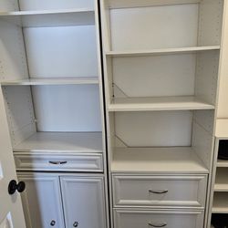 Two Storage Shelves 