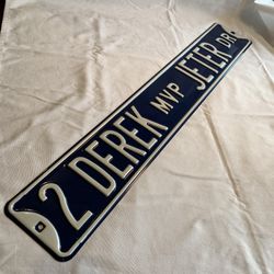 4ft Large Derek Jeter Drive thick metal street sign