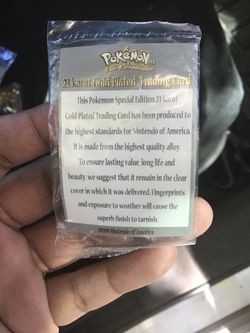 23 kart gold Pokémon cards