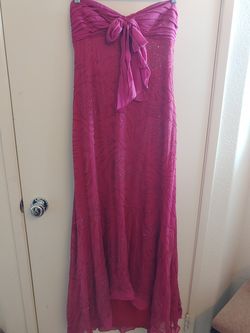Long magenta dress