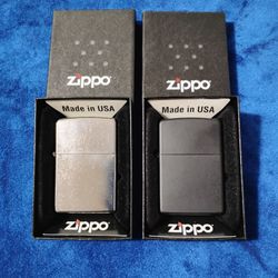 TWO Zippo Lighters  - NIB 