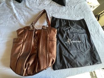 B Makowsky purse, brown with leopard print inside