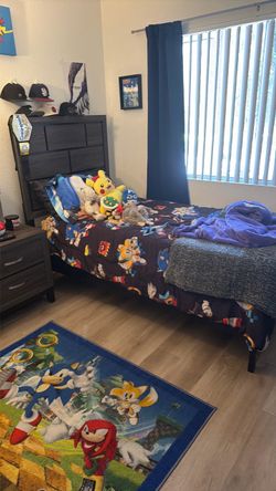 Bedding frame and nightstand