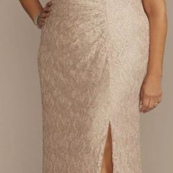 Sequin/Lace Dress/Oleg Cassini
