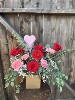 Valentines Day Natural Flower Bags 